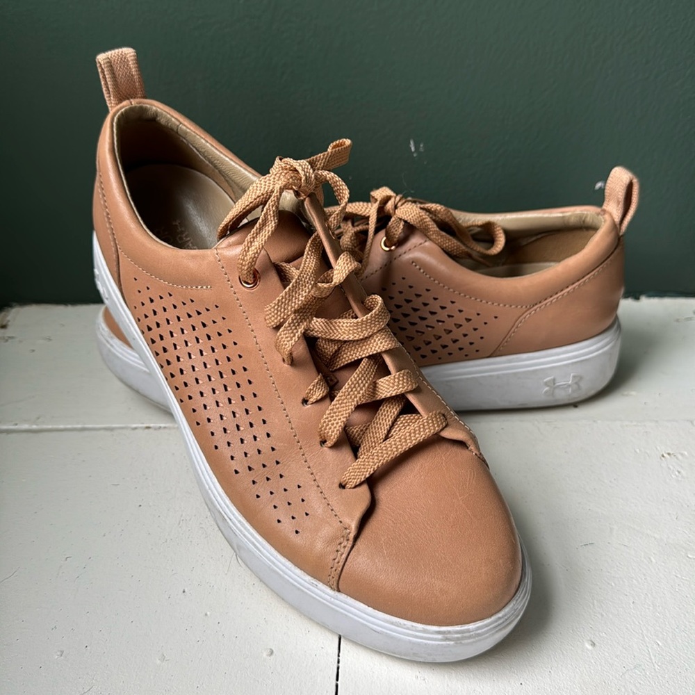 Tan Brown Under Armour Shoe